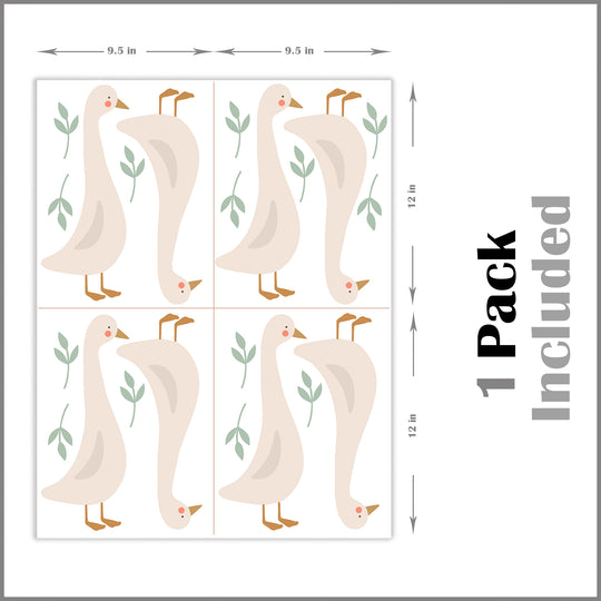 Geese Wall Decal Boho Nursery Wall Decal Stickers Boho Nursery Decor Neutral Girl Decal Kids room decal Gift For Her Animal Sticker Boy Room