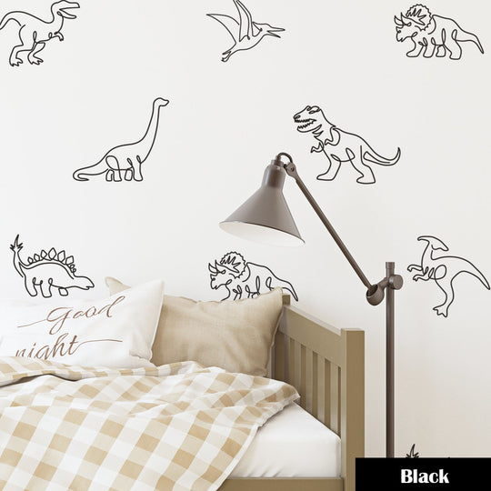 Giant Dinosaurs Wall Decal | Boho Nursery Wall Decal Stickers | REMOVEABLE Wall Decal Sticker | Boho Nursery Decor | Nursery Decals Neutral