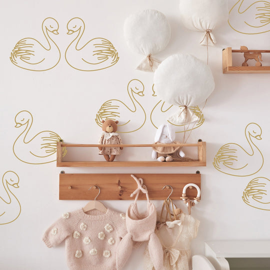 Swan Wall Decal | Boho Nursery Wall Decal Stickers | REMOVEABLE Wall Decal Sticker | Boho Nursery Decor | Nursery Decals Neutral-girls decal