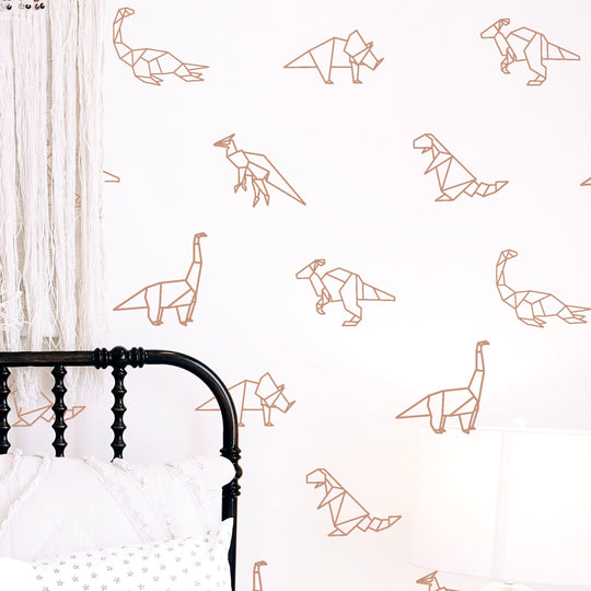 Giant Dinosaurs Wall Decal | Boho Nursery Wall Decal Stickers | REMOVEABLE Wall Decal Sticker | Boho Nursery Decor | Nursery Decals Neutral