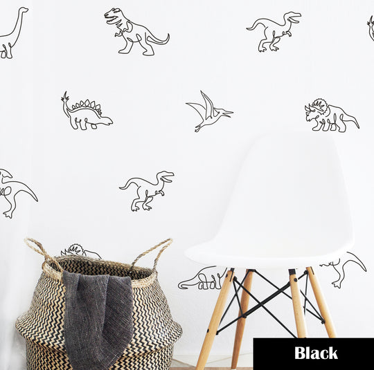 Dinosaur Wall Decal | Boho Nursery Wall Decal Stickers | REMOVEABLE Wall Decal Sticker | Boho Nursery Decor | Nursery Decals Neutral