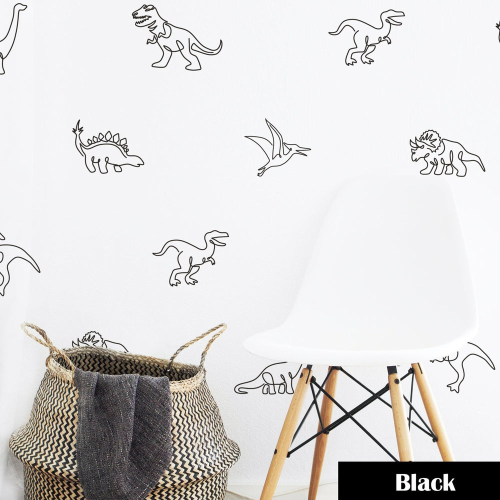 Giant Dinosaurs Wall Decal | Boho Nursery Wall Decal Stickers | REMOVEABLE Wall Decal Sticker | Boho Nursery Decor | Nursery Decals Neutral