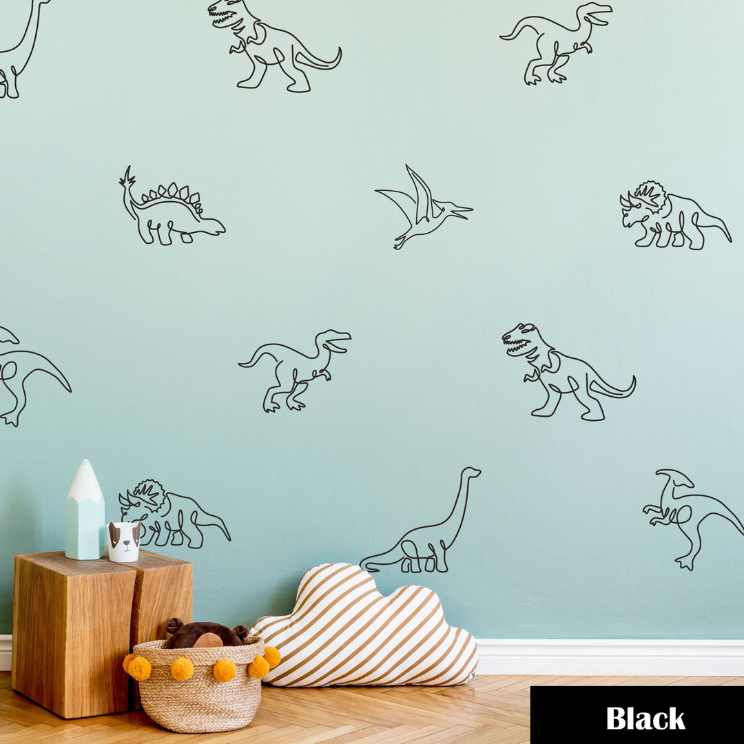 Giant Dinosaurs Wall Decal | Boho Nursery Wall Decal Stickers | REMOVEABLE Wall Decal Sticker | Boho Nursery Decor | Nursery Decals Neutral