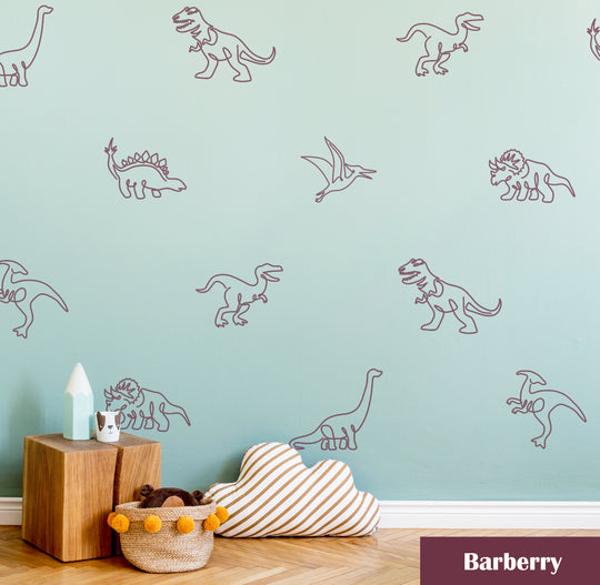 Dinosaur Wall Decal | Boho Nursery Wall Decal Stickers | REMOVEABLE Wall Decal Sticker | Boho Nursery Decor | Nursery Decals Neutral