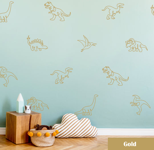 Dinosaur Wall Decal | Boho Nursery Wall Decal Stickers | REMOVEABLE Wall Decal Sticker | Boho Nursery Decor | Nursery Decals Neutral