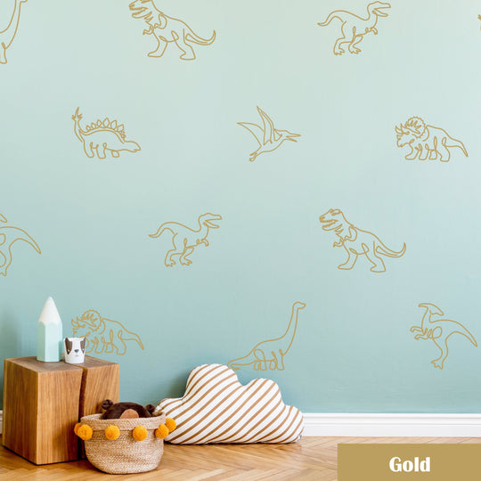 Giant Dinosaurs Wall Decal | Boho Nursery Wall Decal Stickers | REMOVEABLE Wall Decal Sticker | Boho Nursery Decor | Nursery Decals Neutral