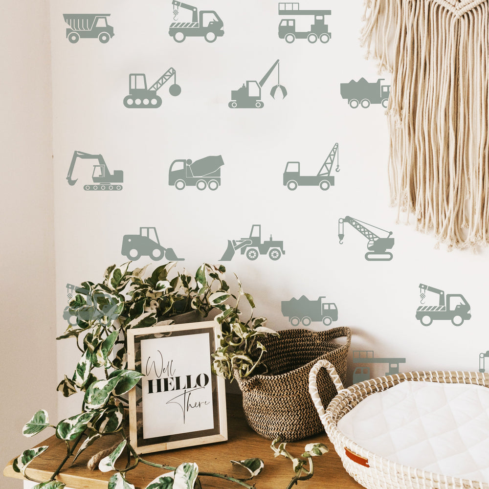 Car Wall Decal | Boho Nursery Wall Decal Stickers | REMOVEABLE Wall Decal Sticker | Boho Nursery Decor | Nursery Decals Neutral Boys Decal