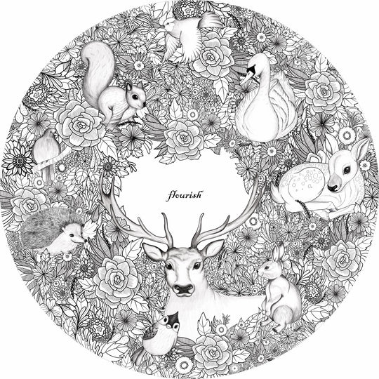 Gorgeous Flourish Round Wallpaper-Look For Small Magic In Every Moment!