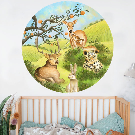 Fascinating Woodland Round Wallpaper-Life Is An Amazing Journey!