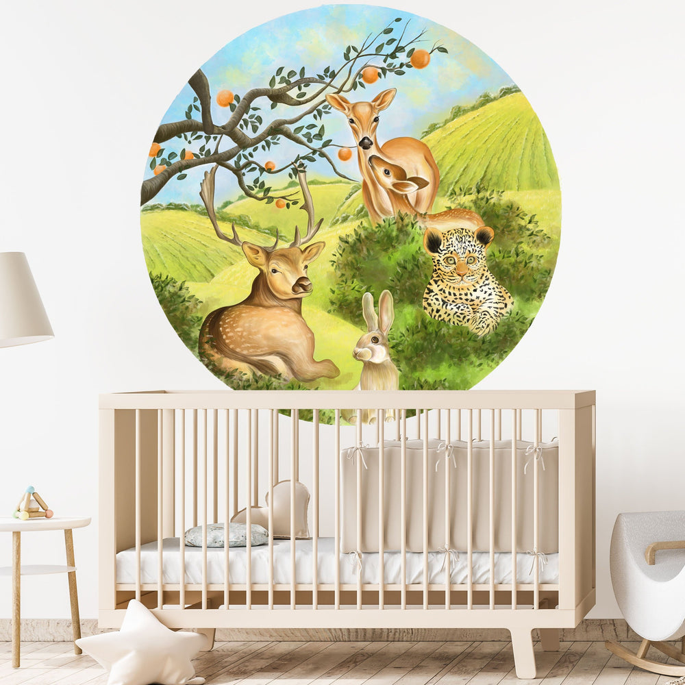 Fascinating Woodland Round Wallpaper-Life Is An Amazing Journey!